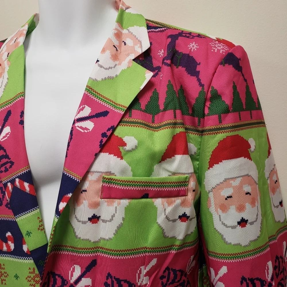 Holiday Time Mens Christmas Holiday Blazer Size XL - Picture 3 of 5